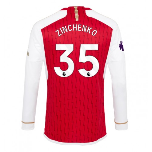 Camiseta Arsenal Oleksandr Zinchenko #35 Primera Equipación Replica 2023-24 mangas largas